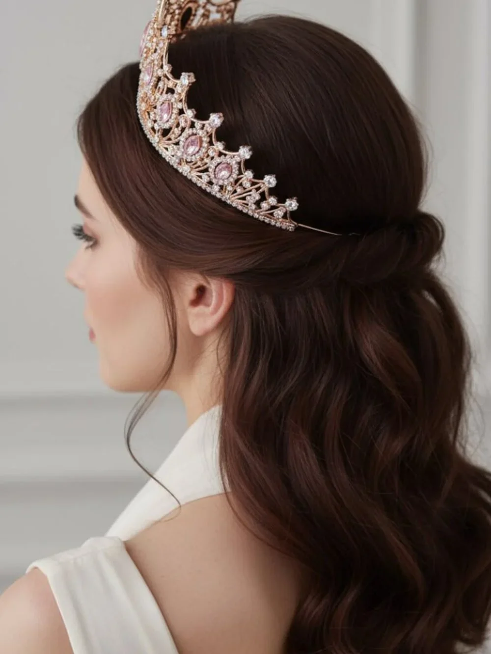 Queen Crown for Women Crystal Princess Tiaras Rhinestone Wedding Tiara